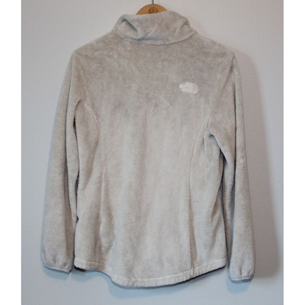 The North Face Osito Fleece Full Zip Jacket Cream Beige Small Cozy Sherpa Teddy - Picture 3 of 11